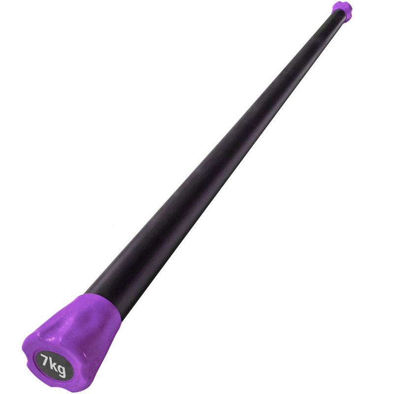 Бодибар обрезиненный Sportex 7 кг (фиолетовый) 800_800