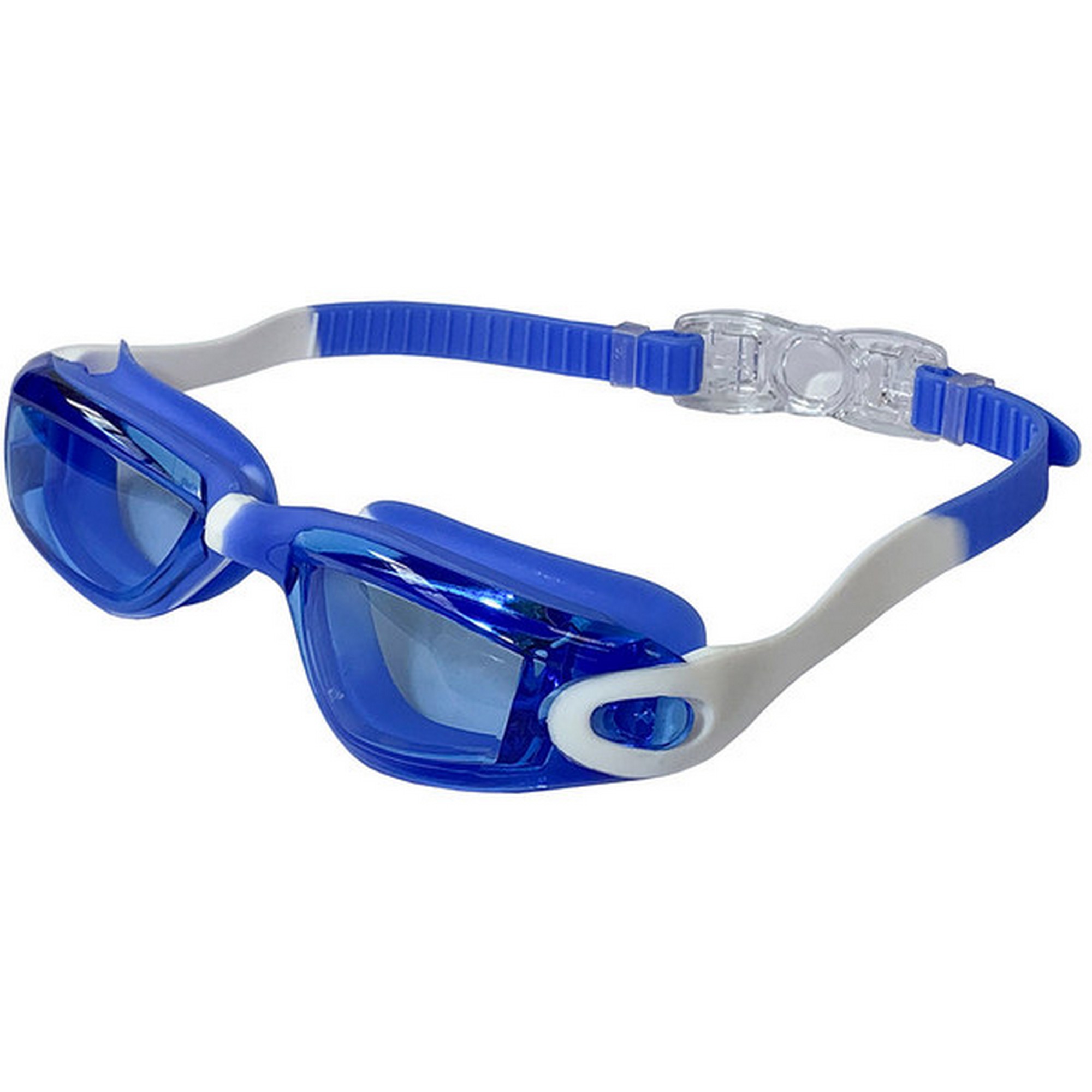 Очки для плавания Sportex взрослые E38884-1 сине\белый 2000_2000