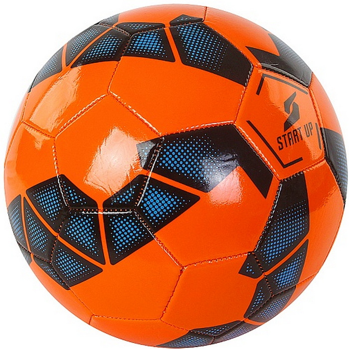 Мяч футбольный для отдыха Start Up E5131 оранж/черный р.5 700_700