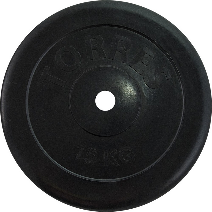 Диск обрезиненный Torres 15 кг PL507215, d.25мм 700_700