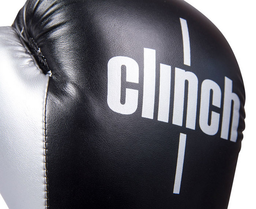 Боксерские перчатки Clinch Aero C135 черно/серебристые 10oz 979_800