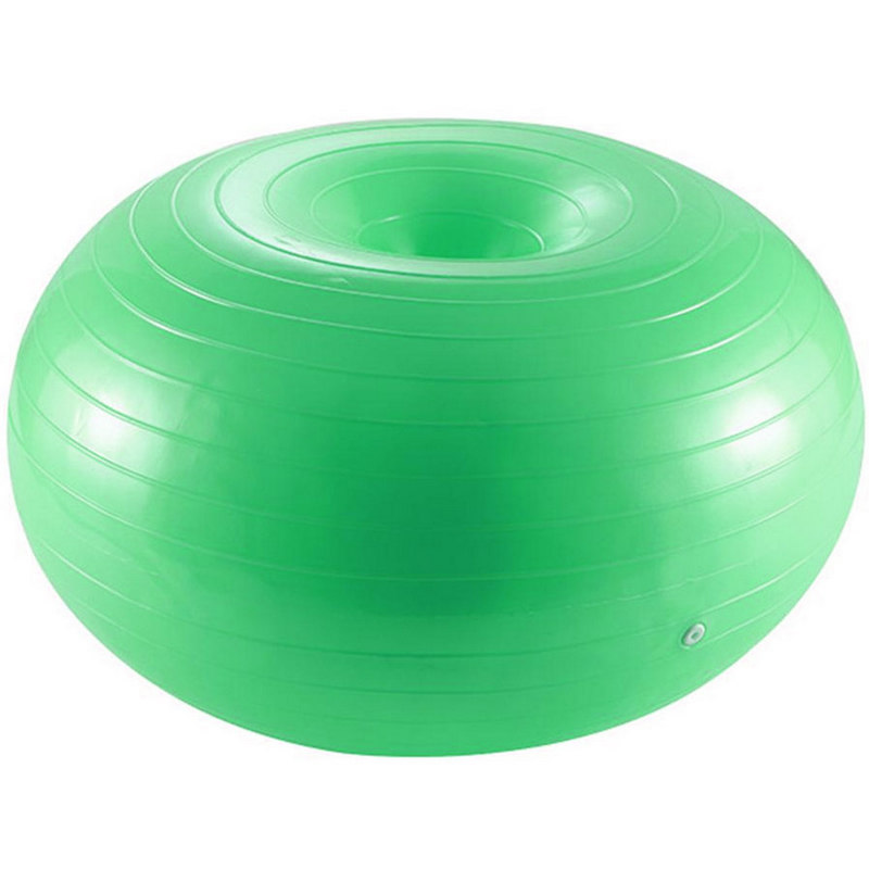 Мяч для фитнеса фитбол-пончик 60 см (зеленый) Sportex FBD-60-2 800_800