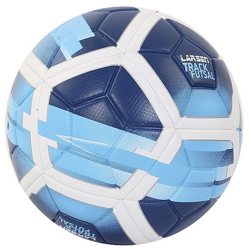 Мяч футбольный Larsen Track Futsal Blue р.4 800_800