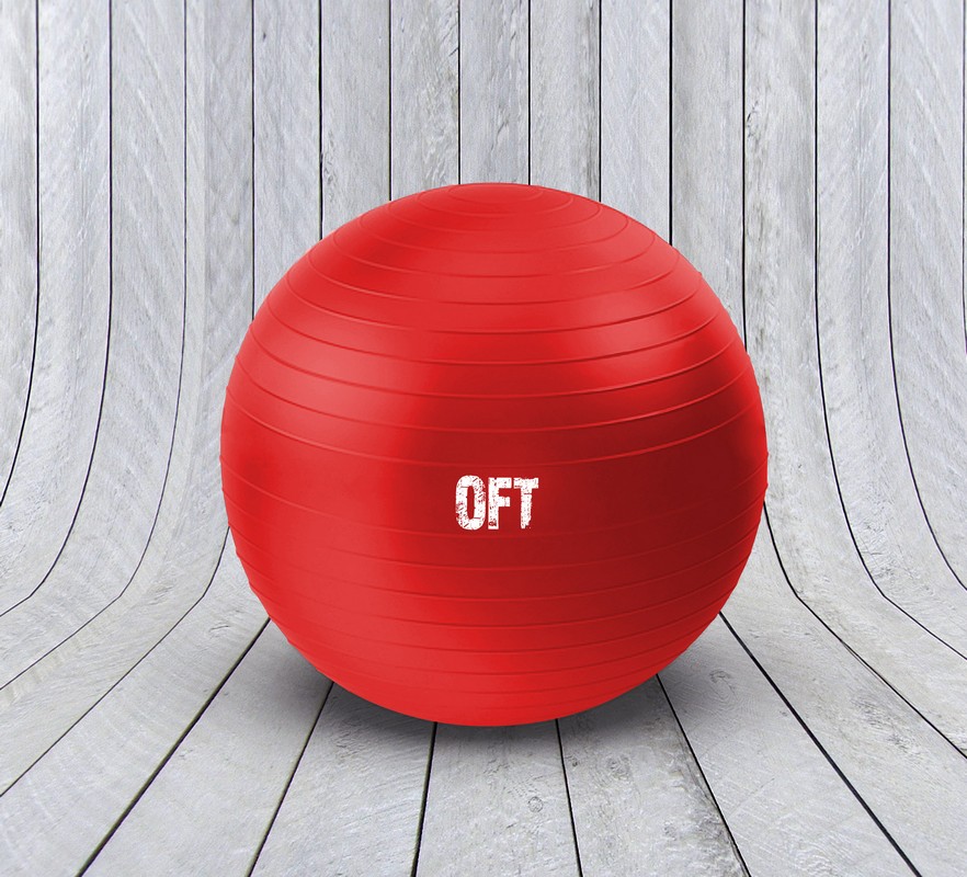 Гимнастический мяч Original Fit.Tools FT-GBR-65RD (65 см) красный 882_800