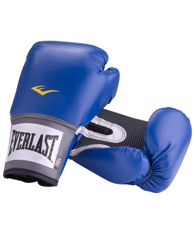 Перчатки боксерские Everlast Pro Style Anti-MB 2216U, 16oz, к/з, синий 665_800