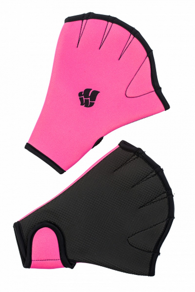 Акваперчатки Mad Wave Aquafitness gloves M0746 розовый 800_1200
