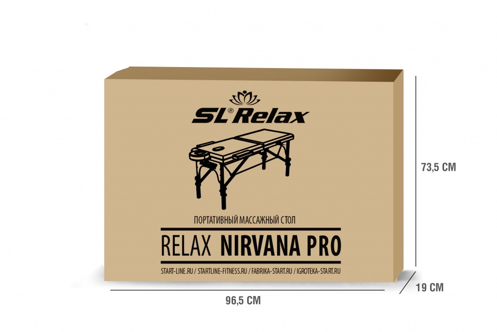 Массажный стол Start Line Relax Nirvana Pro (Grey) SLR-12 1024_683