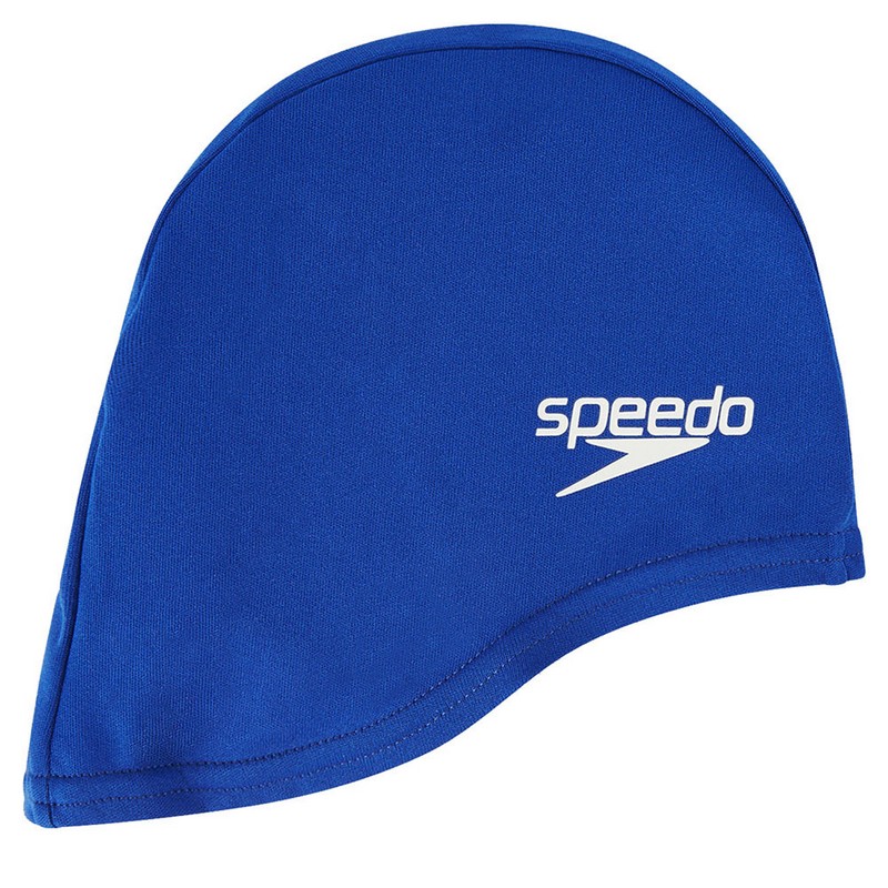Шапочка для плавания Speedo Polyester Cap Jr 8-710110309 синий 800_800