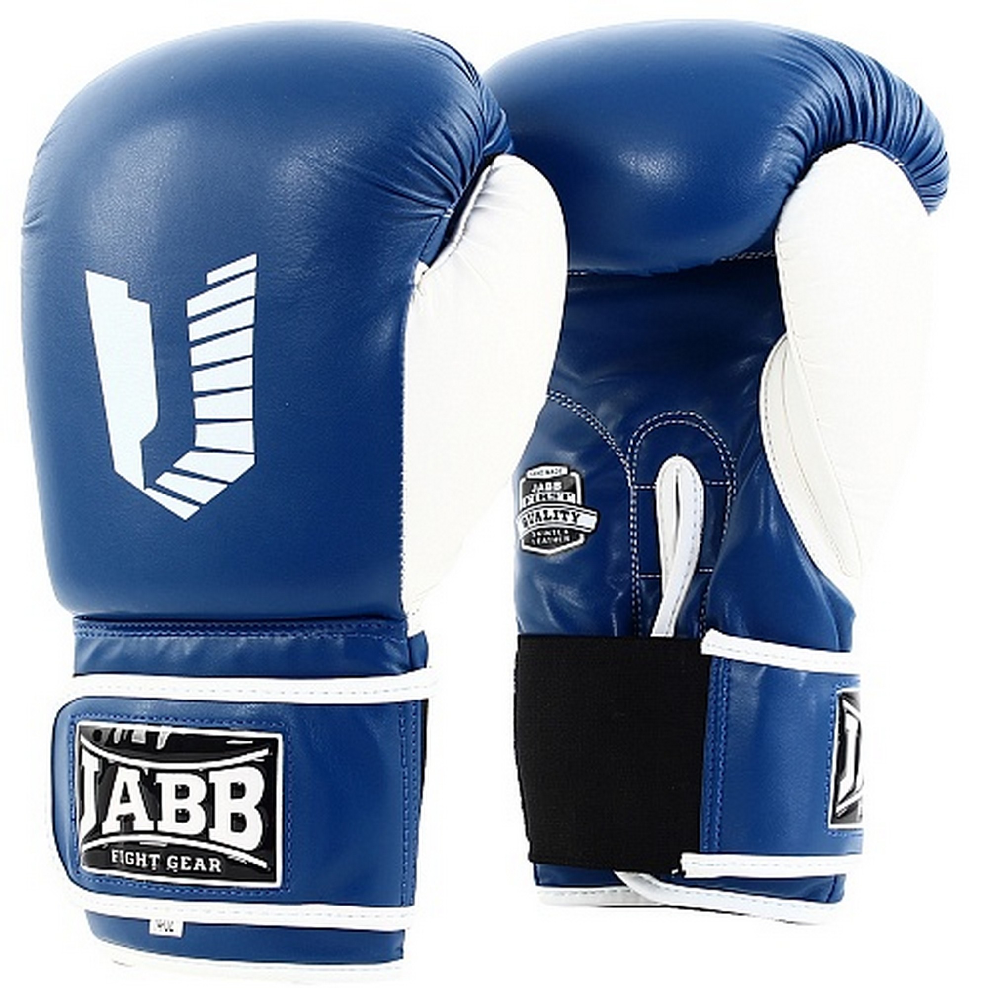 Перчатки боксерские (иск.кожа) 6ун Jabb JE-4056/Eu 56 синий\белый 2000_2000
