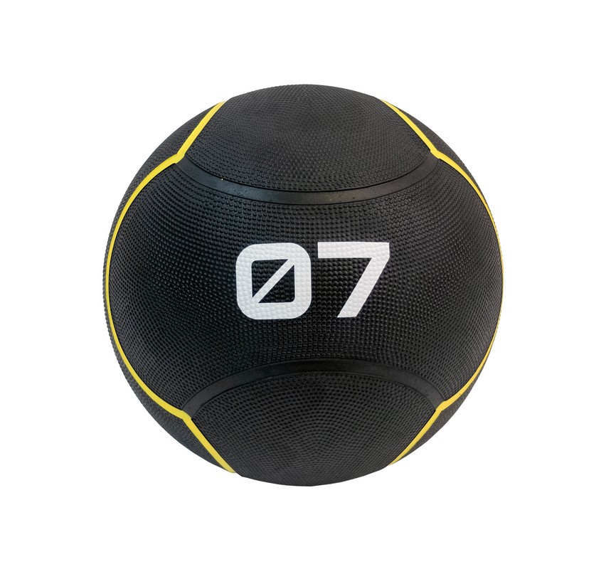 Мяч тренировочный 7 кг Original Fit.Tools FT-UBMB-7 черный 852_800