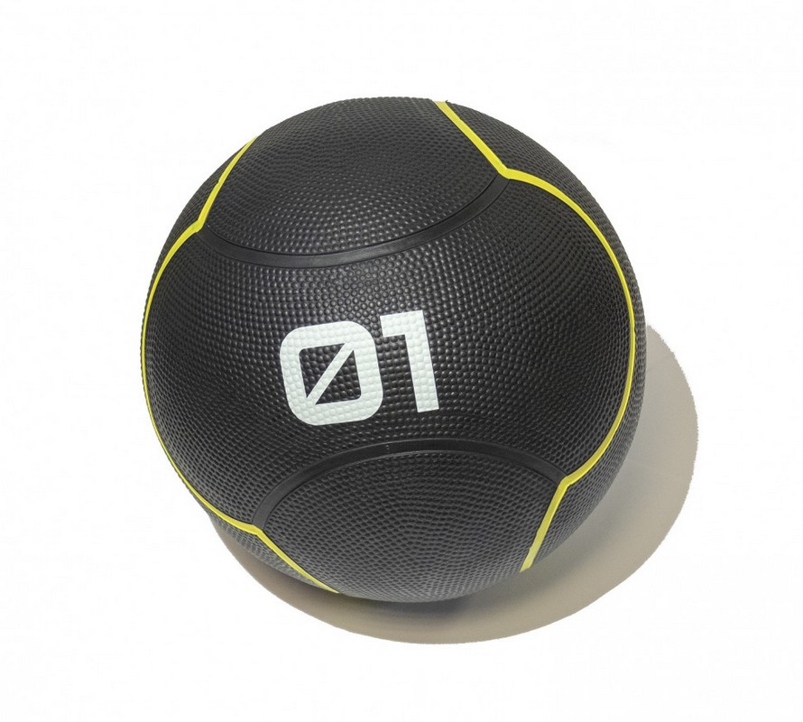 Мяч тренировочный Original Fit.Tools 1 кг FT-UBMB-1 черный 890_800