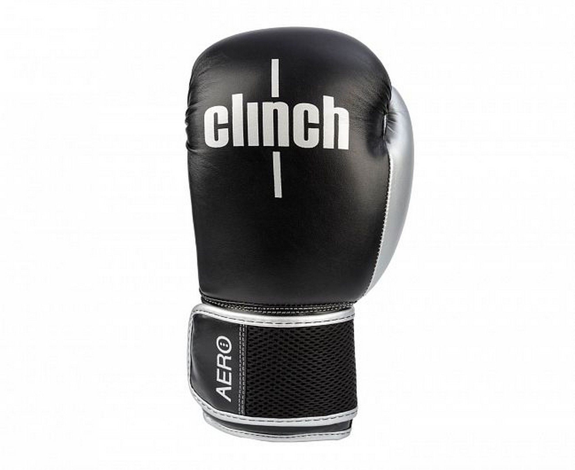 Перчатки боксерские Clinch Aero 2.0 C136 черно-серебристый 2000_1634