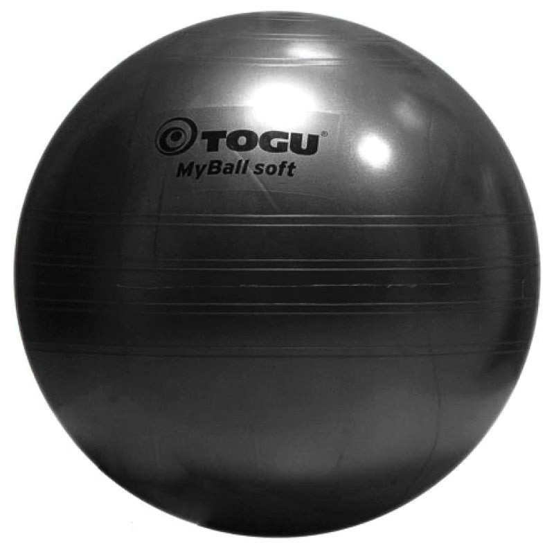 Мяч гимнастический TOGU My Ball Soft, 55 см Черный перламутровый 418555 800_800
