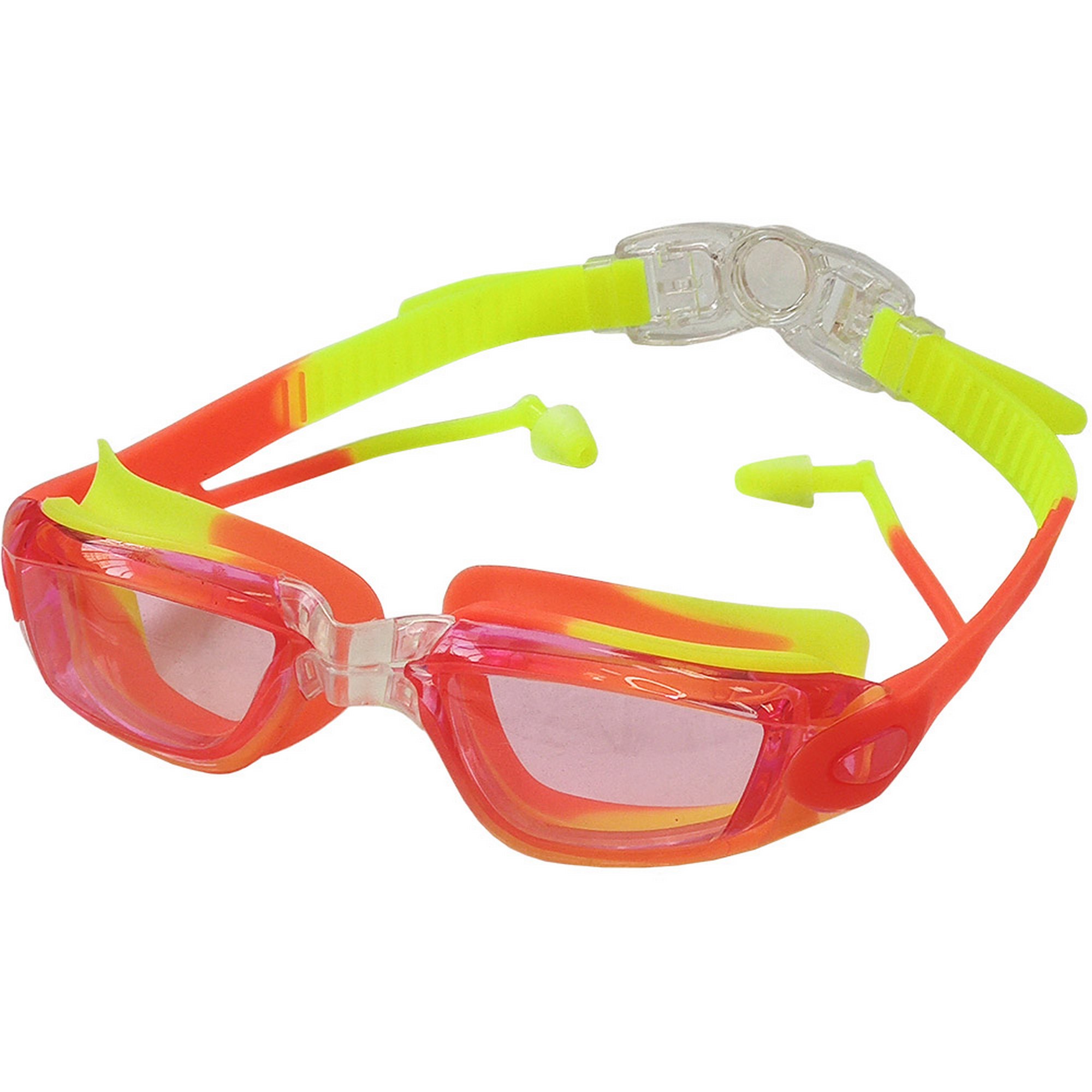 Очки для плавания Sportex взрослые E38885-1 мультиколор (оранжево\желтые) 2000_2000