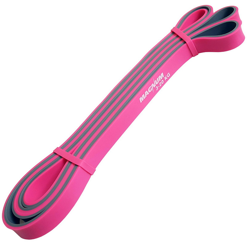 Эспандер-резиновая петля Magnum 15mm (серо-розовый) MRB200-15 800_800