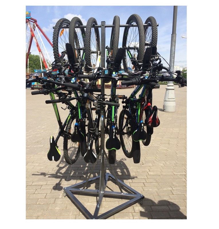 Система для хранения велосипедов на 6 мест мобильная Hercules 2956 764_800