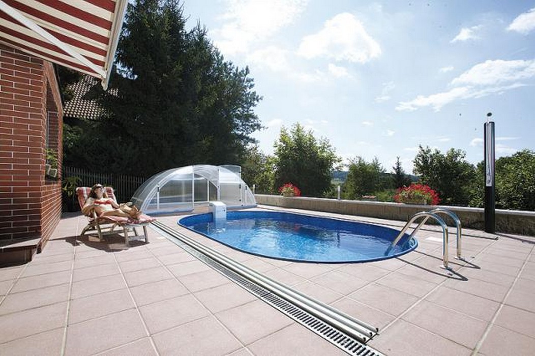 Морозоустойчивый бассейн Ibiza овальный глубина 1,5 м размер 6,0х3,2 м, мозаика 1052_700