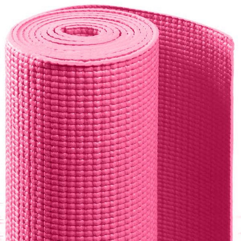 Коврик для йоги Sportex PVC, 173x61x0,4 см (розовый) HKEM112-04-PINK 800_800