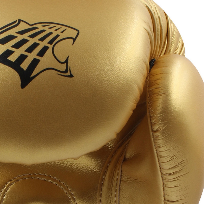 Боксерские перчатки Kougar KO600-4, 4oz, золото 800_800