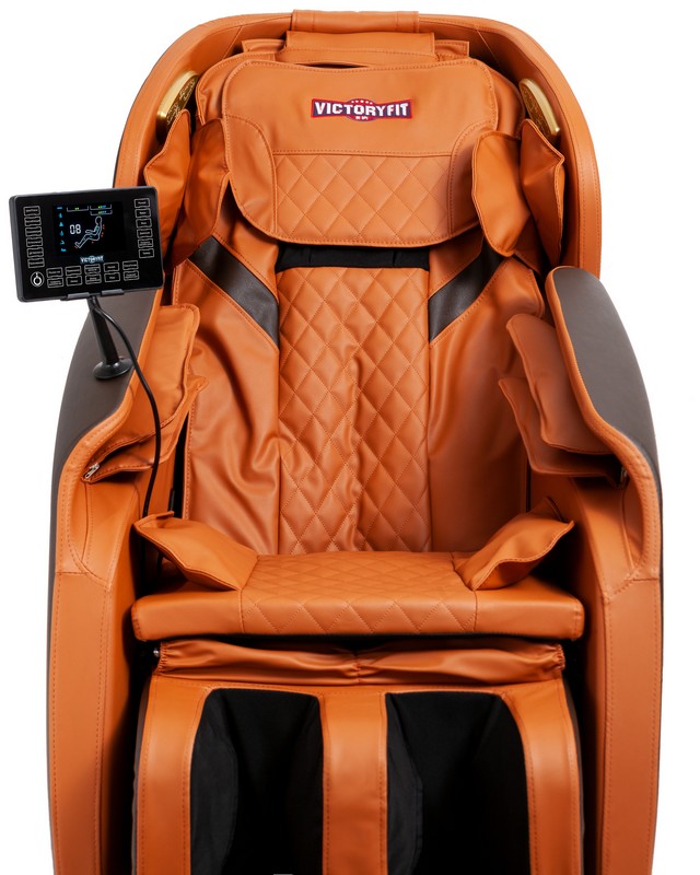 Массажное кресло VictoryFit VF-M15 оранжевый 640_800