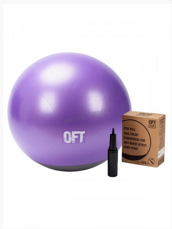 Мяч гимнастический d65 см профессиональный Original Fit.Tools FT-GTTPRO-65 двухцветный 601_800