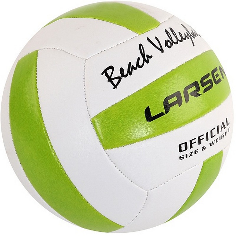 Мяч волейбольный пляжный Larsen Beach Volleyball Green р.5 800_800