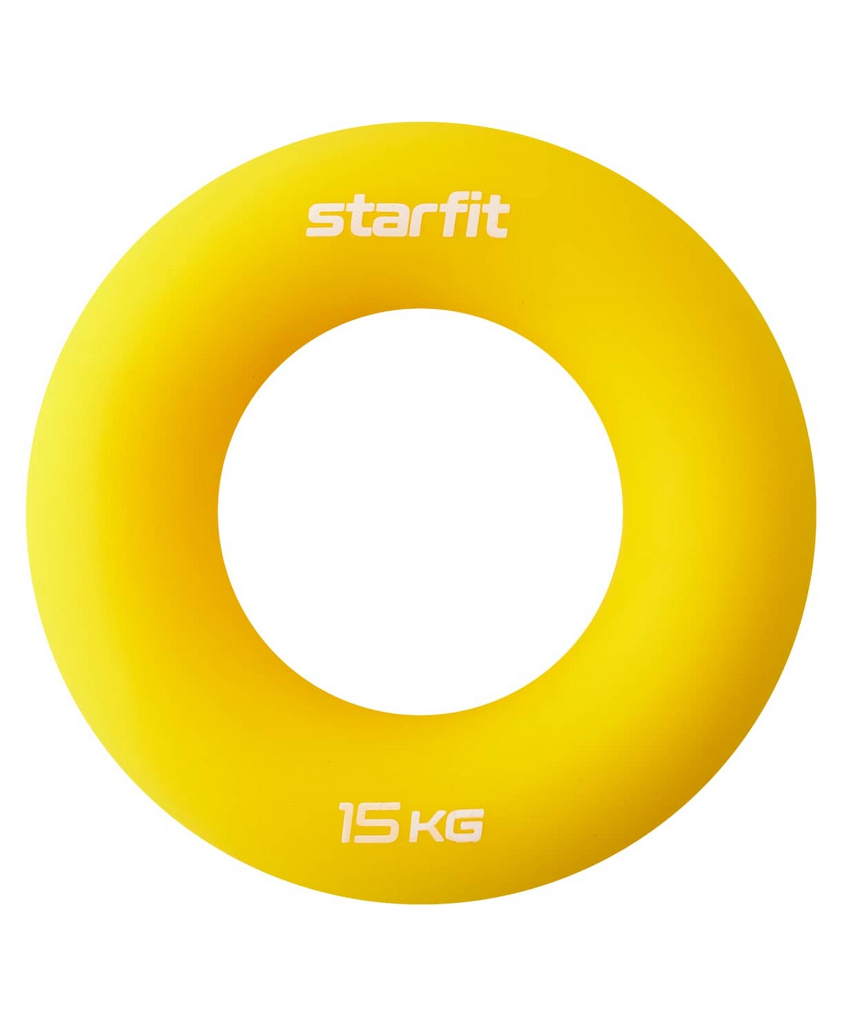 Эспандер кистевой Star Fit Кольцо, d8,8 см, 15 кг, силикогель ES-404 желтый 1667_2000