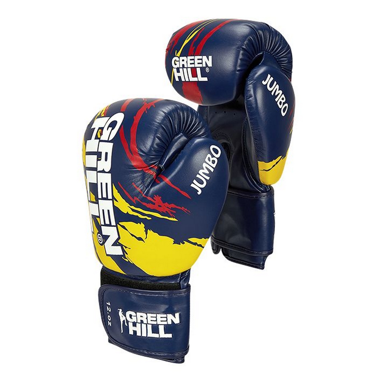 Перчатки для тайского бокса Green Hill JUMBO BGJ-2290 сине-желтый 1280_1280