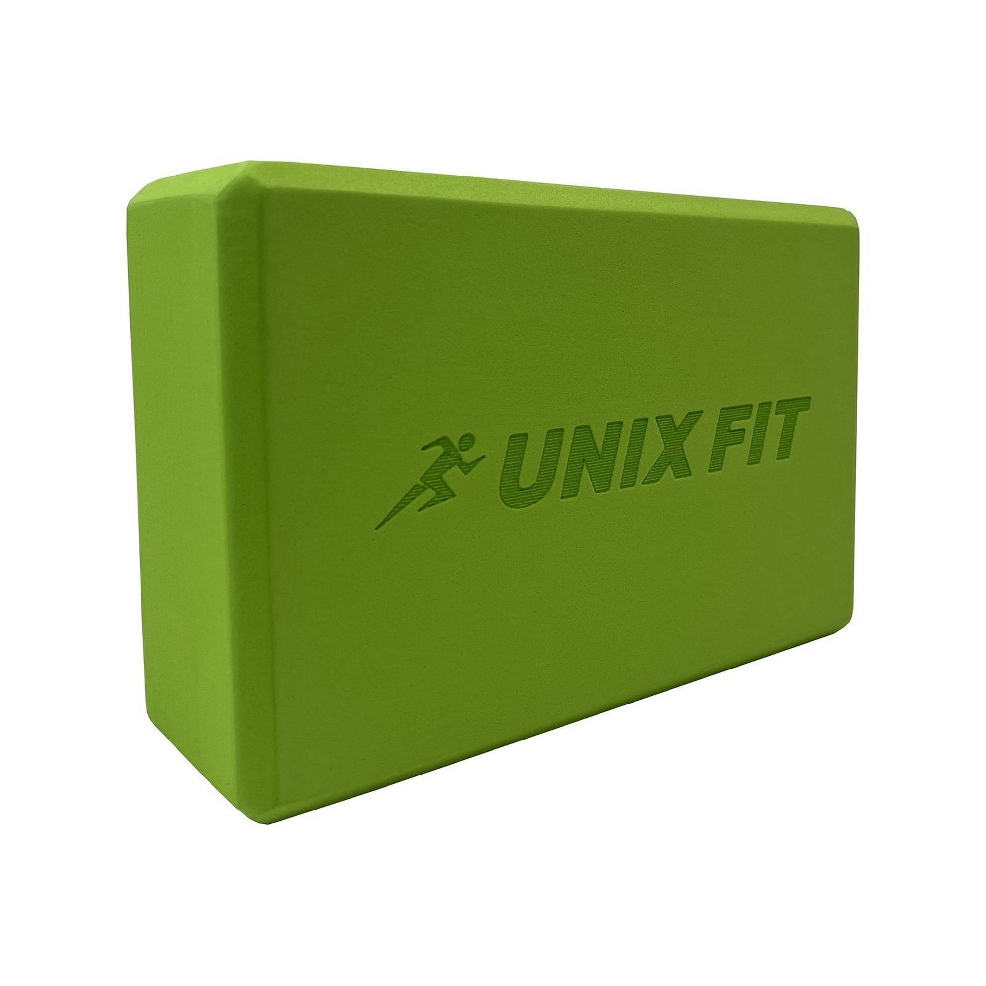 Блок для йоги и фитнеса 23х15х7см UnixFitt YBU200GGN зеленый 2000_2000