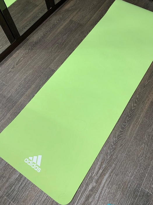 Коврик (мат) для йоги 176x61x0,8см Adidas ADYG-10100GN зеленый 525_700