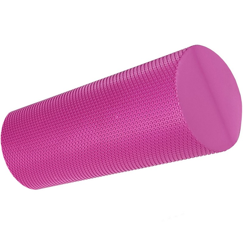 Ролик для йоги полумягкий Sportex Профи 30x15cm розовый ЭВА B33083-4 800_800