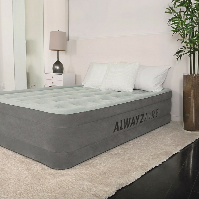 Надувная кровать Bestway Alwayzaire 203х152х46 см с автоподкачкой 67624 650_650