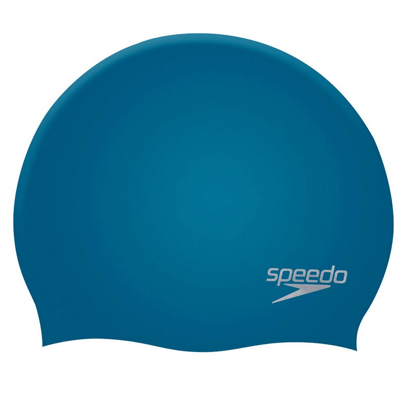 Шапочка для плавания Speedo Plain Molded Silicone Cap 8-709842610 синий 800_800