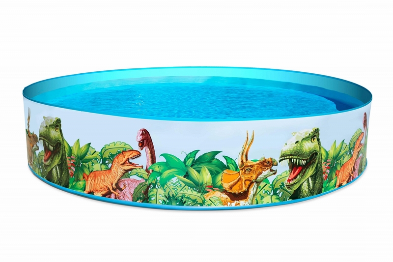 Детский надувной бассейн Bestway 55001 Fill 'N Fun Dinosaur (244х46) 800_533