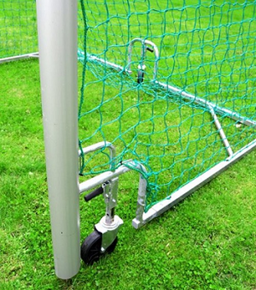 Ворота для мини-футбола мобильные с колесами, алюминиевые SportWerk SpW-AG-300-4Z 500_565