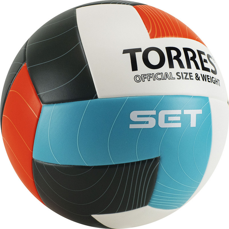 Мяч волейбольный Torres Set V32045, р.5 800_800