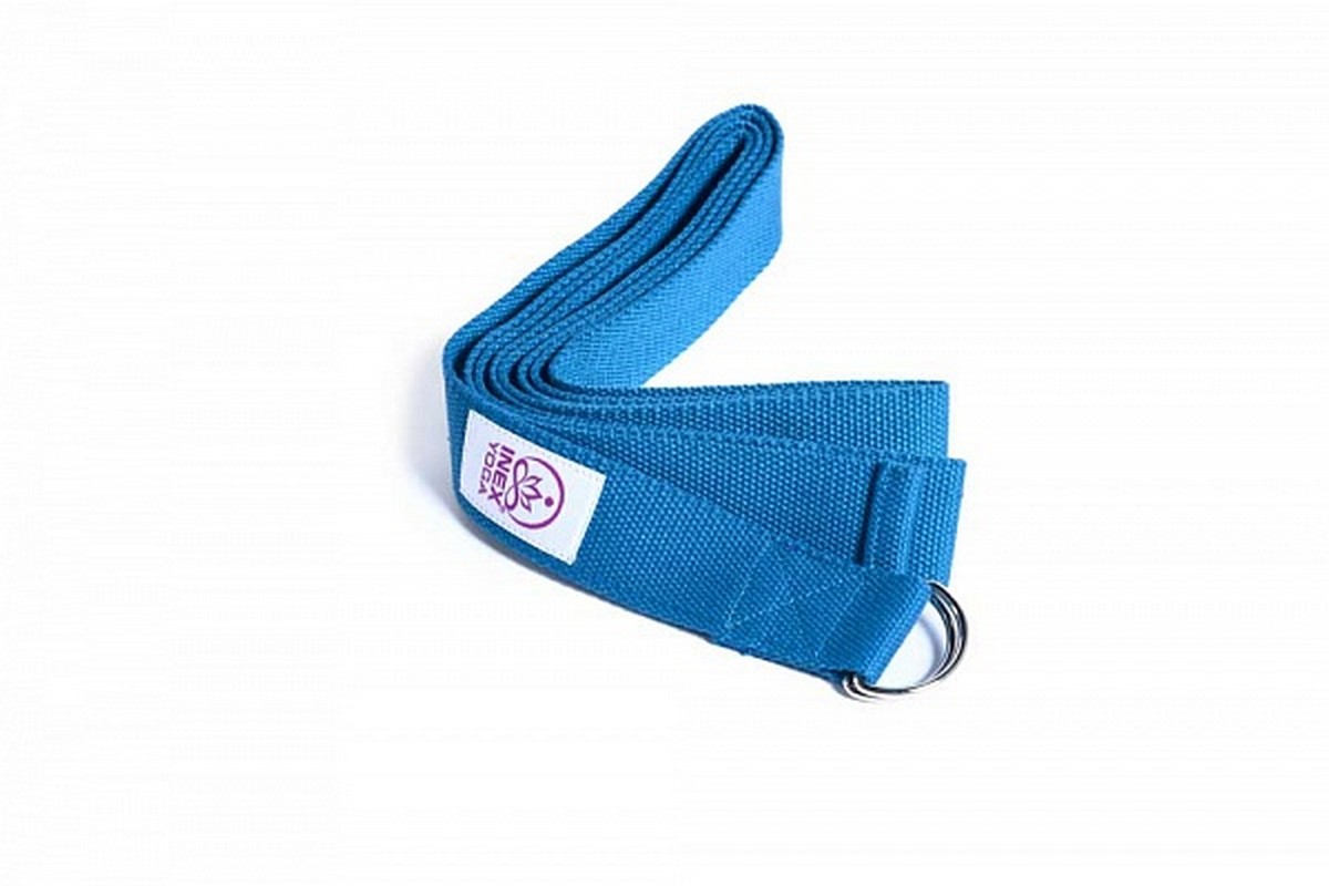 Ремень для йоги Inex Stretch Strap YSTRAP-651\24-BL-00 синий 1200_800