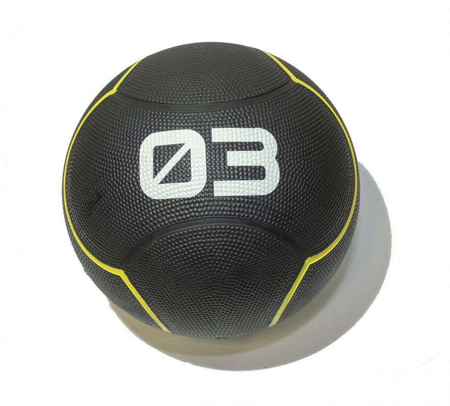 Мяч тренировочный Original Fit.Tools 3 кг FT-UBMB-3 черный 887_800