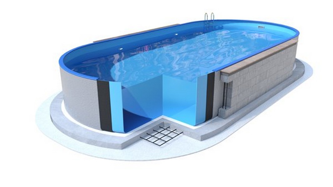 Морозоустойчивый бассейн Ibiza круглый глубина 1,2 м диаметр 5 м, мозайка 1068_600