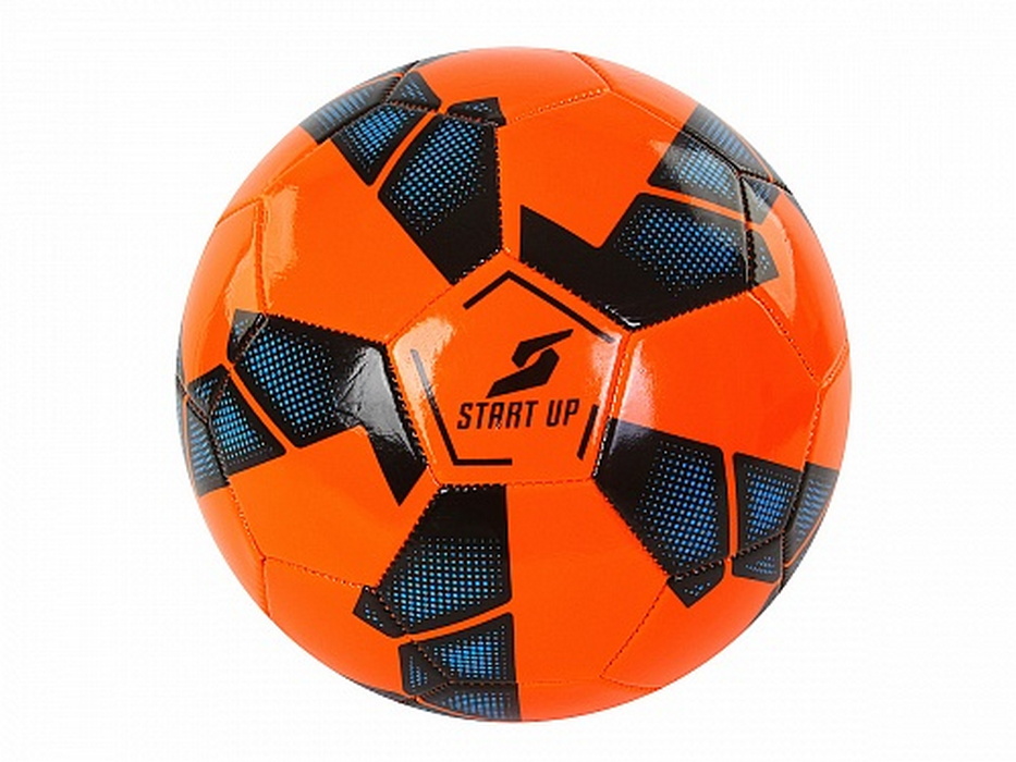 Мяч футбольный для отдыха Start Up E5131 оранж/черный р.5 933_700
