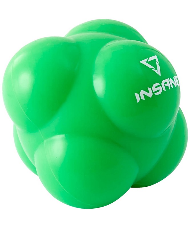 Мяч реакционный d6,8 см Insane IN22-RB100 зеленый 665_800