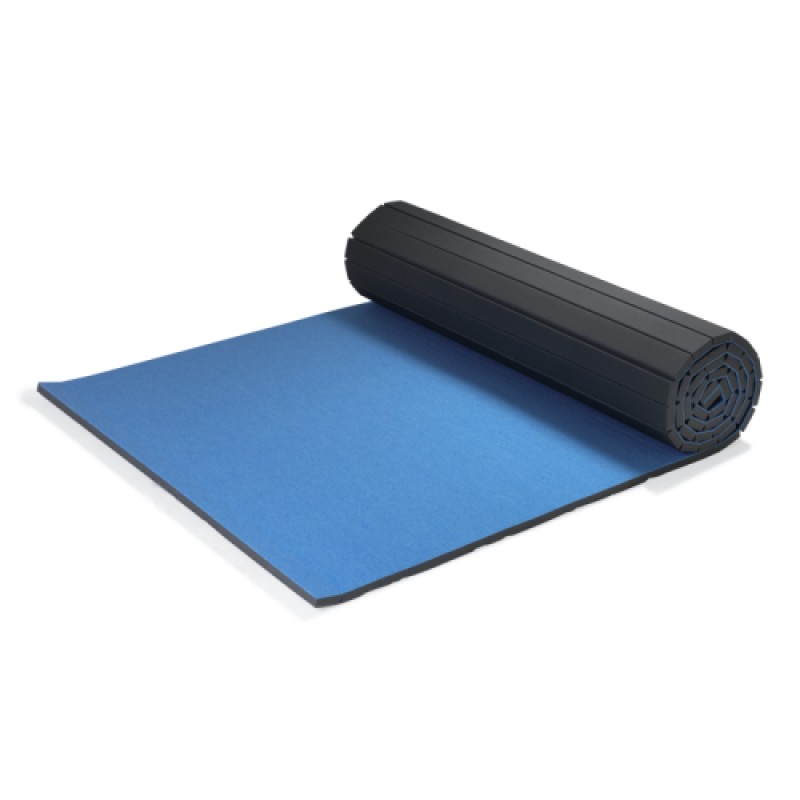 Мат сворачиваемый SPIETH Gymnastics Flexiroll 20х2 м, 40 мм толщиной, цвет-синий 3900303 800_800