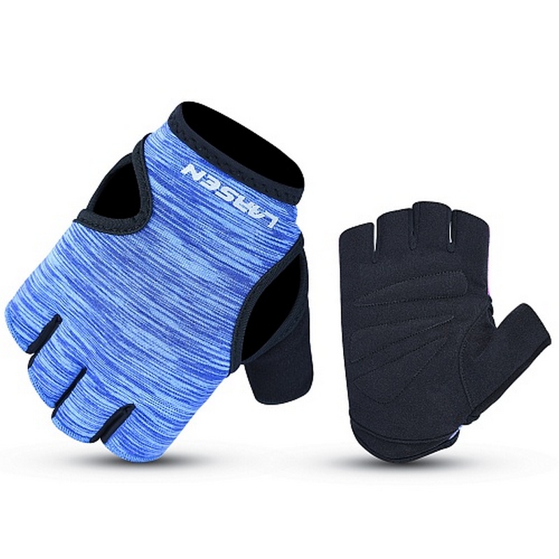 Перчатки для фитнеса Larsen 16-15052 black/blue 800_800