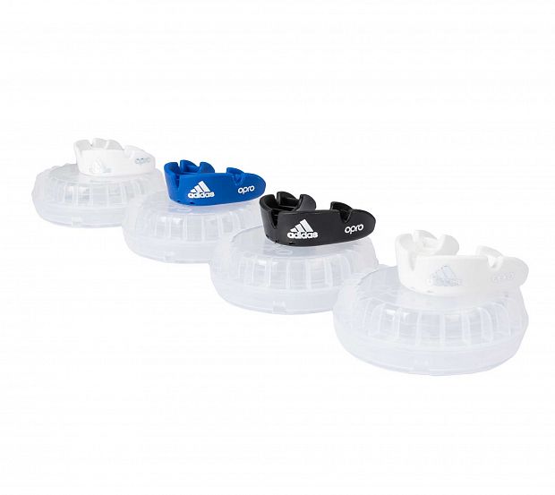 Капа одночелюстная Adidas adiBP31 Opro Bronze Gen4 Self-Fit Mouthguard синяя 620_553