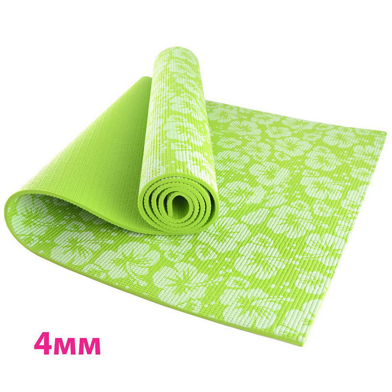 Коврик для йоги Sportex HKEM113-04-GREEN, Зеленый 800_800