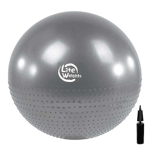 Гимнастический мяч + массажный Lite Weights BB010-26 (65см, с насосом) 500_500
