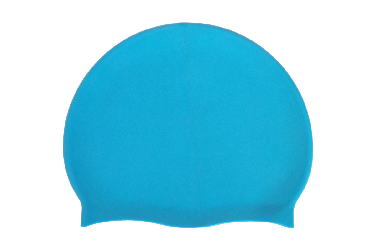 Шапочка для плавания Sportex силиконовая, взрослая E42800 голубой 1200_800