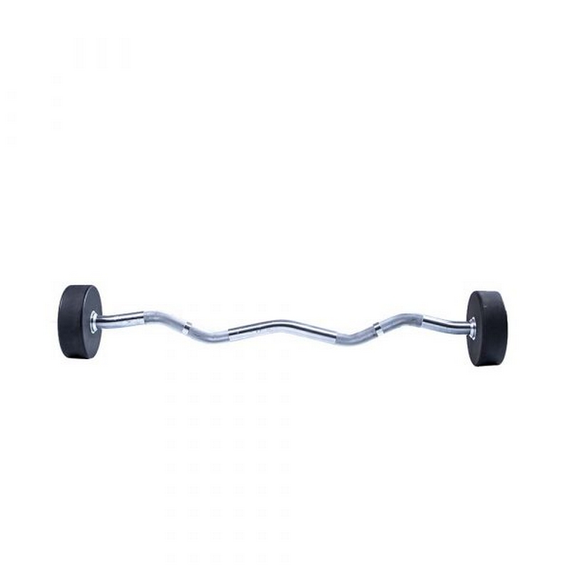 Фиксированная кривая штанга  15кг Ez Curl Urethane Barbells Live Pro LP8011-15 800_800