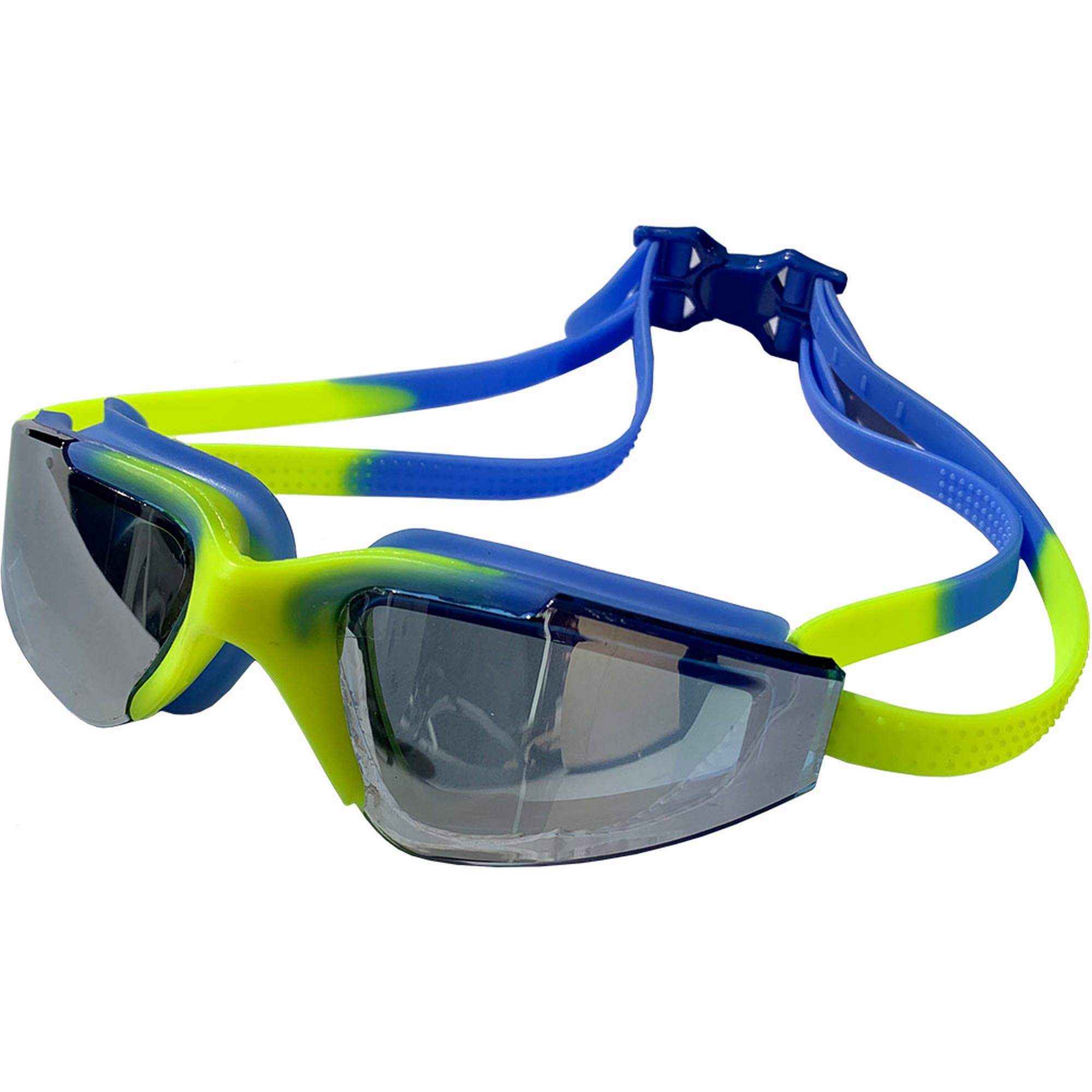 Очки для плавания Sportex взрослые, зеркальные E38879-3 сине\желтый 2000_2000
