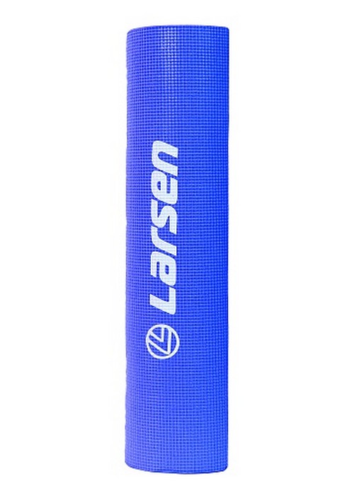 Коврик для фитнеса и йоги Larsen PVC синий р173х61х0,4см 500_700